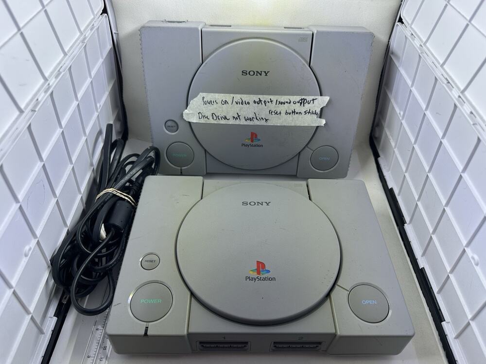 Sony Playstation One 1 PS1 Consoles SCPH 1001 & 9001 For Parts Read Description
